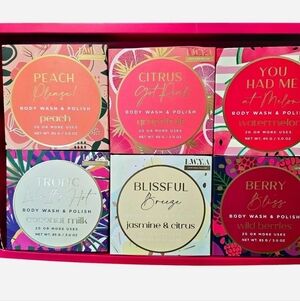 LWYA by Kim Gravel Body Wash Sponge Gel- 6 Piece set